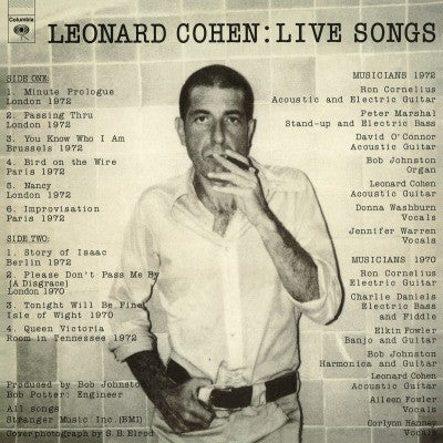 Cohen, Leonard - Live Songs