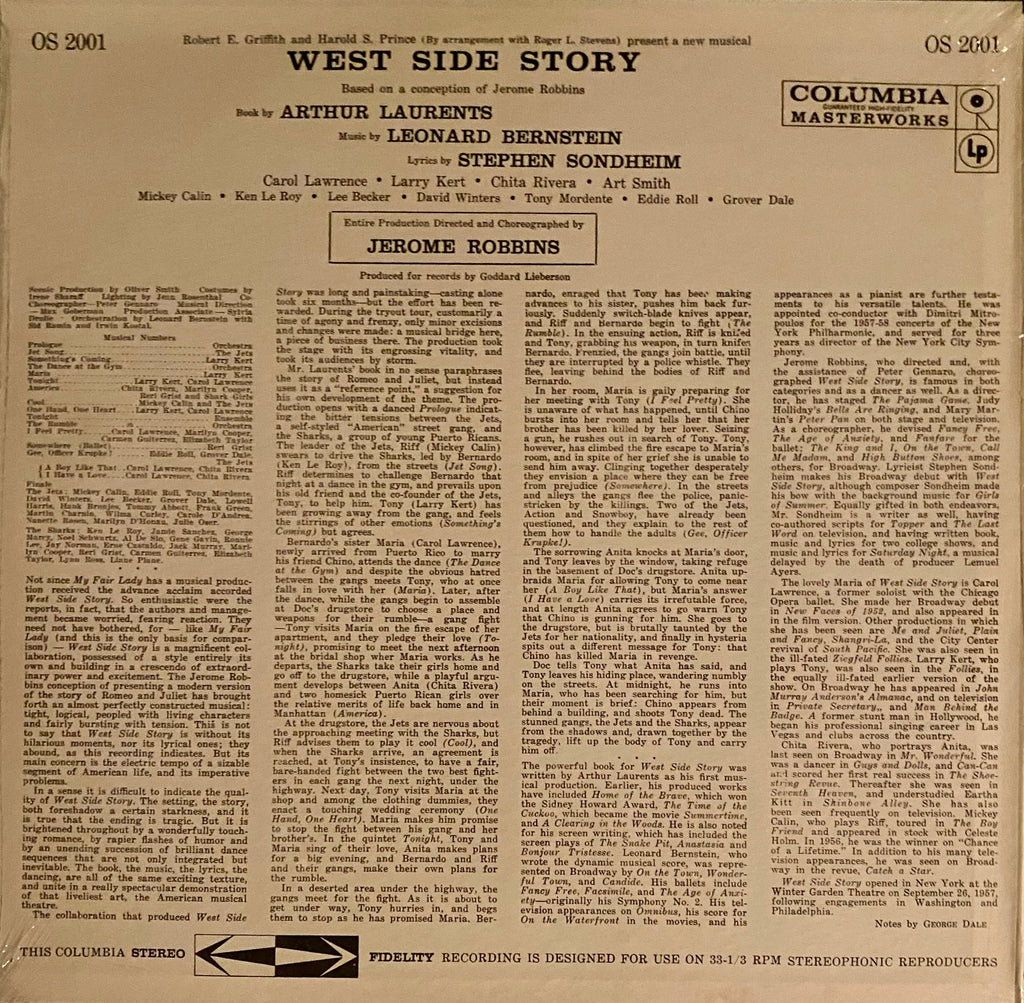 West Side Story - Based on a Conception of Jerome Robbins [NOS]  (New Vinyl LP)