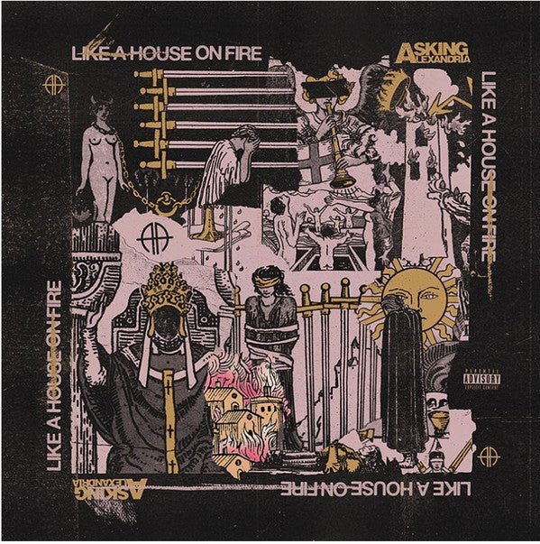 Asking Alexandria - Like A House On Fire (Blue w/ Pink & Gold)  (New Vinyl LP)