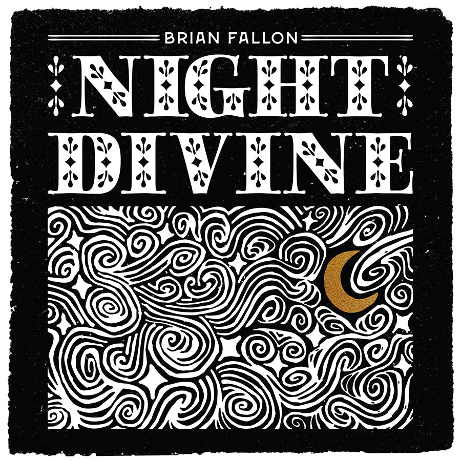 Brian Fallon ‎- Night Divine [Natural Vinyl With Black Swirls]  (New Vinyl LP)