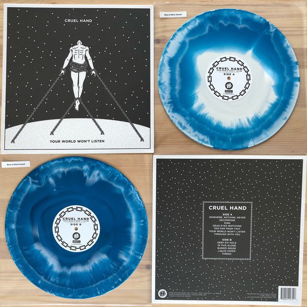 Cruel Hand - Your World Won't Listen [White & Blue Swirl Vinyl]  (New Vinyl LP)