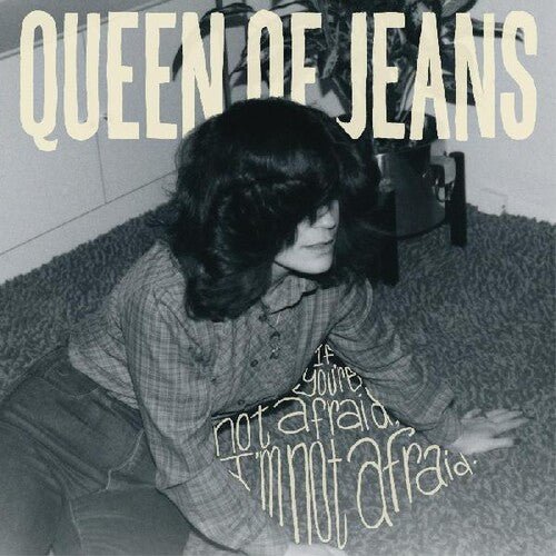 [Discounted] Queen of Jeans - If You're Not Afraid, I'm Not Afraid [Beige w/ Navy Blue Splatter Vinyl]   (New Vinyl LP)