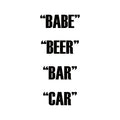 DUAL ACTION - Babe Beer Bar Car ((Vinyl))