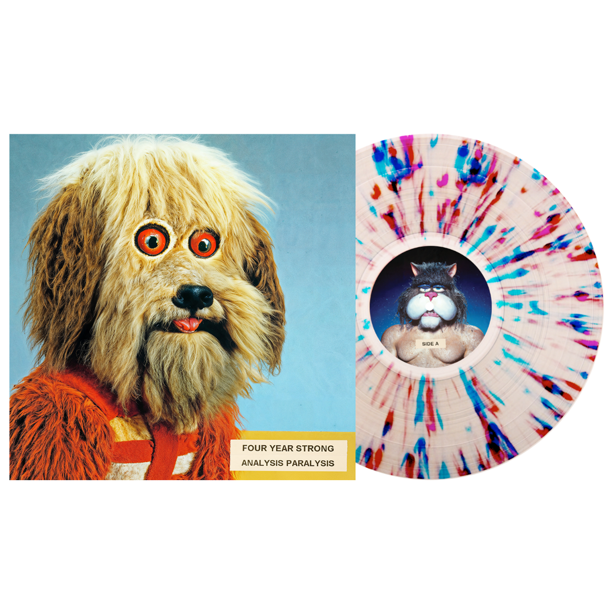 Four Year Strong - Analysis Paralysis (Milky Clear w/ Blue, Red & Purple Splatter Colored Vinyl) ((Vinyl))