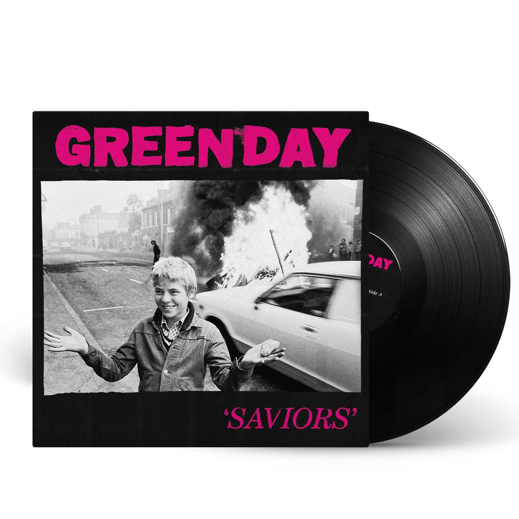 Green Day - Saviors (Magenta & Black Color Split Vinyl w/24"x36" Poster, Indie Exclusive) ((Vinyl))