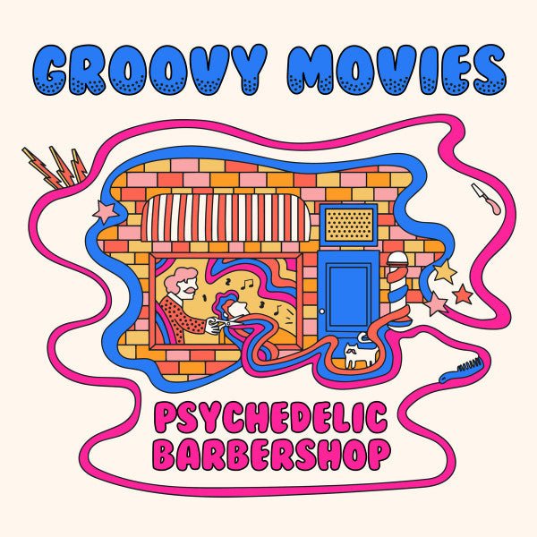 Groovy Movies - Psychedelic Barbershop  (New Vinyl LP)