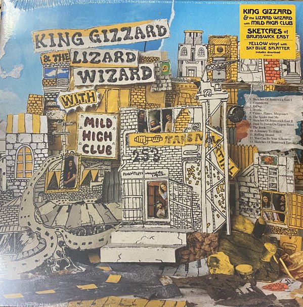 King Gizzard and the Lizard Wizard - Sketches Of Brunswick East [Yellow w/ Sky Blue Splatter]  (New Vinyl LP)
