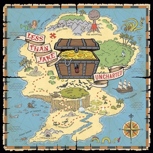 LESS THAN JAKE - Uncharted (Sapphire Marble Colored Vinyl) ((Vinyl))