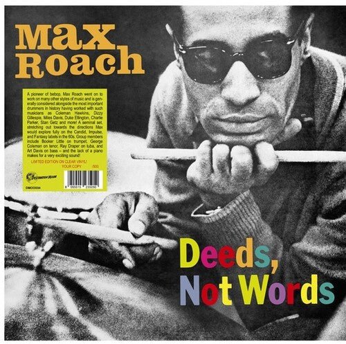Max Roach - Deeds, Not Words [Clear Vinyl]  (New Vinyl LP)