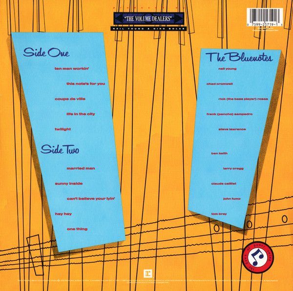 Neil Young & The Bluenotes - This Note's For You  (Used Vinyl LP)