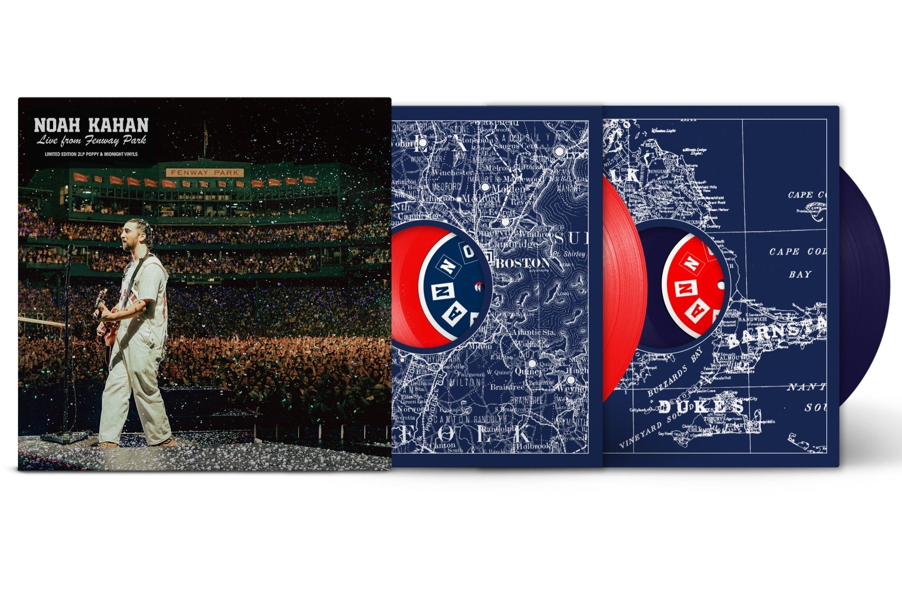 Noah Kahan - Live From Fenway Park [Explicit Content] (Indie Exclusive, Limited Edition, Blue & Red Colored Vinyl) (2 Lp's) ((Vinyl))