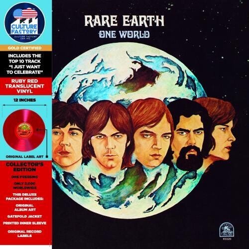 Rare Earth - One World [Red Vinyl]  (New Vinyl LP)