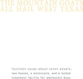 The Mountain Goats - All Hail West Texas  (New Vinyl LP)
