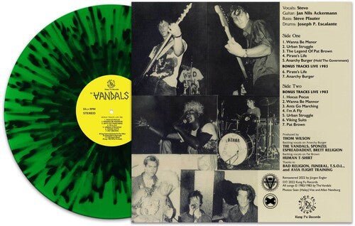 The Vandals - Peace Thru Vandalism [Green w/ Black Splatter]  (New Vinyl LP)