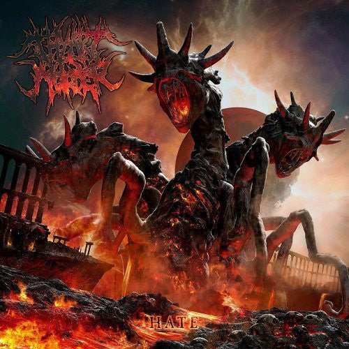 Thy Art Is Murder ‎- Hate [Yellow w/  Red & White Splatter Vinyl]  (New Vinyl LP)