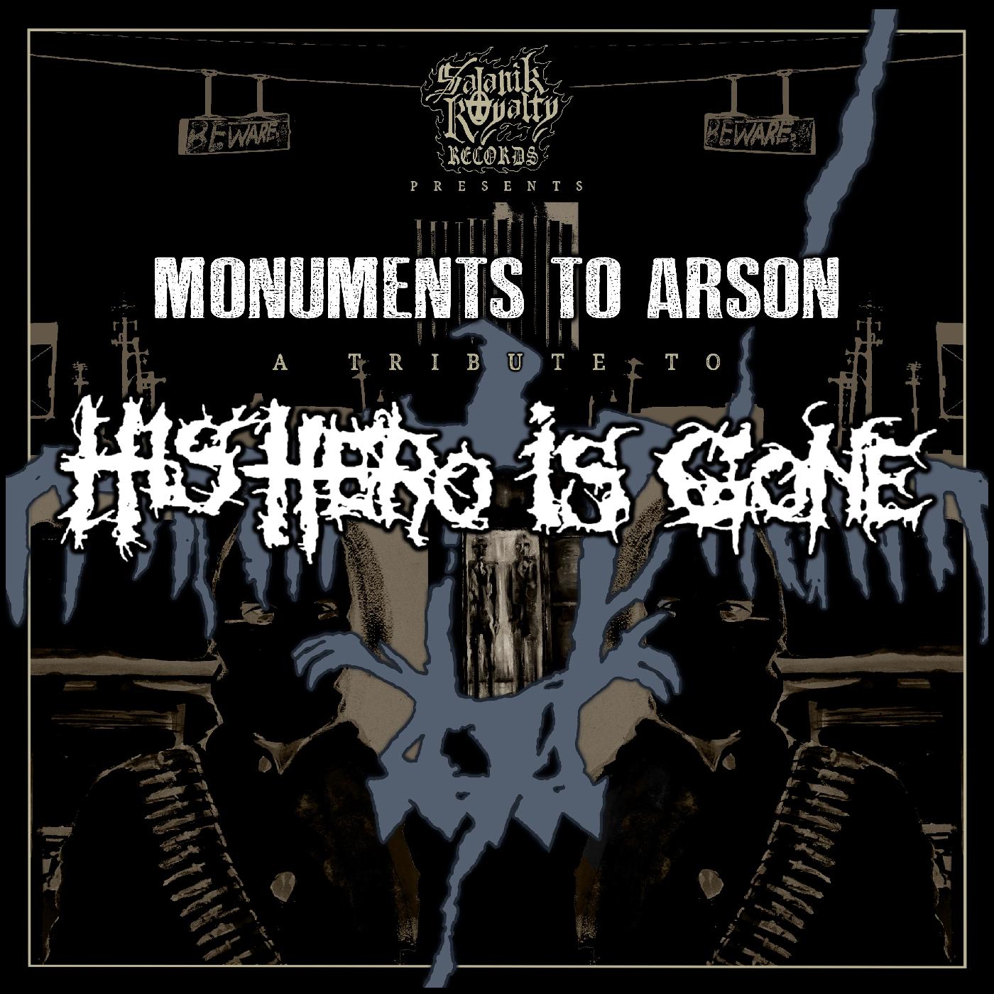 Various Artists - Monuments To Arson: A Tribute To His Hero Is Gone (BLACK AND WHITE MARBLE VINYL) ((Metal))