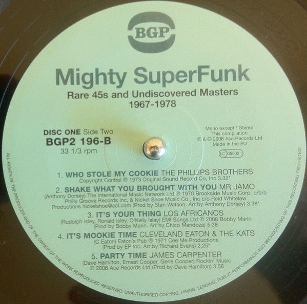 Various Artists - The Mighty Super Funk: Rare 45s and Undiscovered Masters 1967-1978  (New Vinyl LP)
