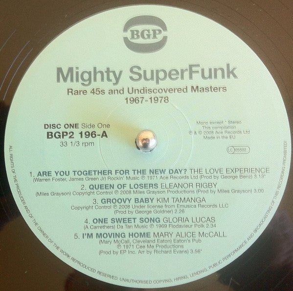 Various Artists - The Mighty Super Funk: Rare 45s and Undiscovered Masters 1967-1978  (New Vinyl LP)
