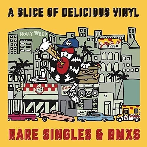 Various Rap - A Slice of Delicious Vinyl - Rare Singles and Remixes [Red Vinyl]  (New Vinyl LP)