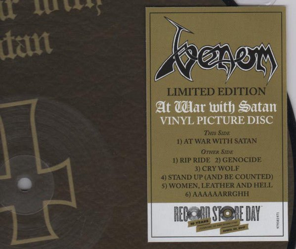 Venom - At War With Satan [Picture Disc]  (New Vinyl LP)
