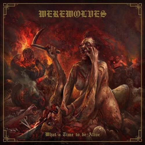 Werewolves - What A Time To Be Alive [Red w/ Yellow Splatter Vinyl]  (New Vinyl LP)